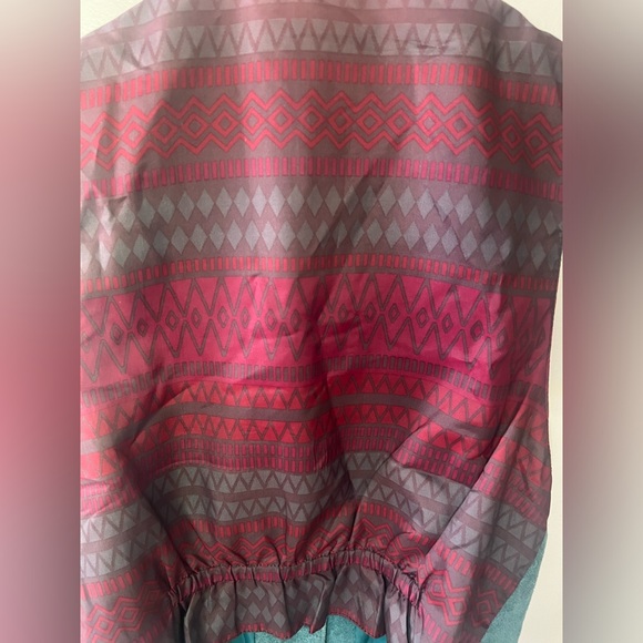 Vintage Arizona Jean Company Suede Retro Leather Turquoise Vest Men’s size M - Picture 5 of 8